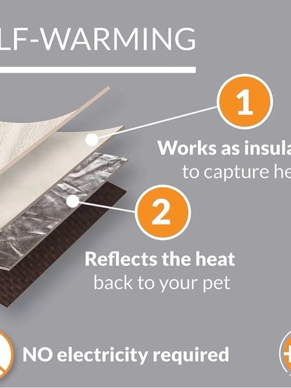 K&H Self-Warming Pet Cot Replacement Cover, 30”L x 42”W, Dark Brown/White